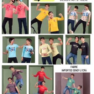 2waxy Boys’ T-Shirts – Design B-10250 | Imported Lycra | Sizes 18–34